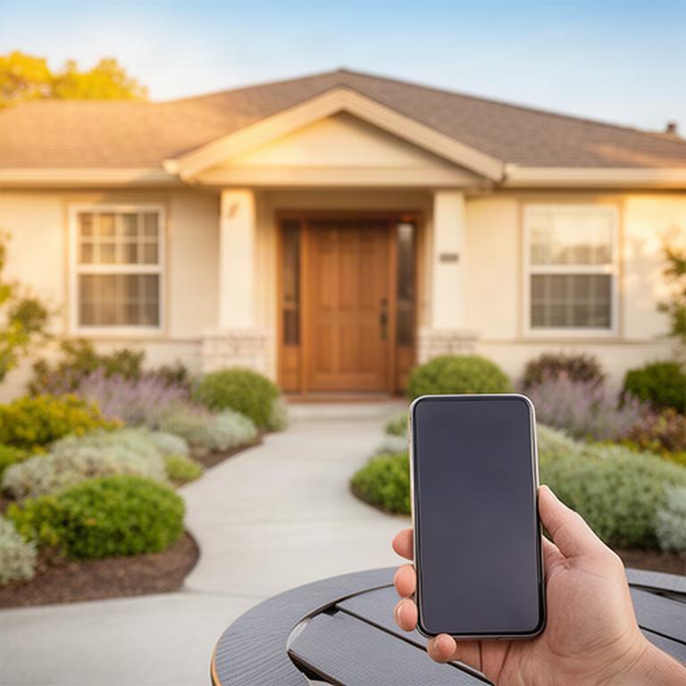Lancaster home exterior with a phone ready for a service enquiry