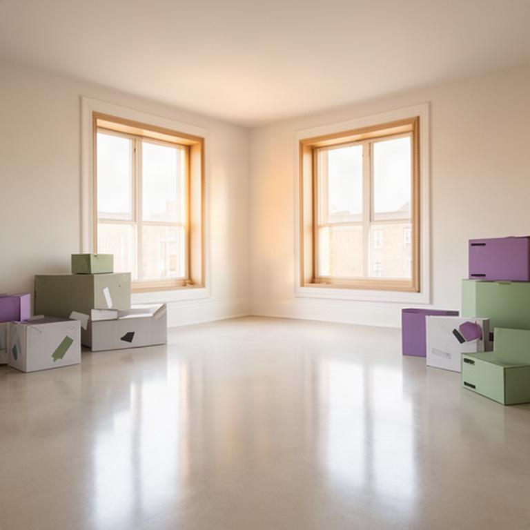 Empty, freshly cleaned living room ready for new residents in Lancaster