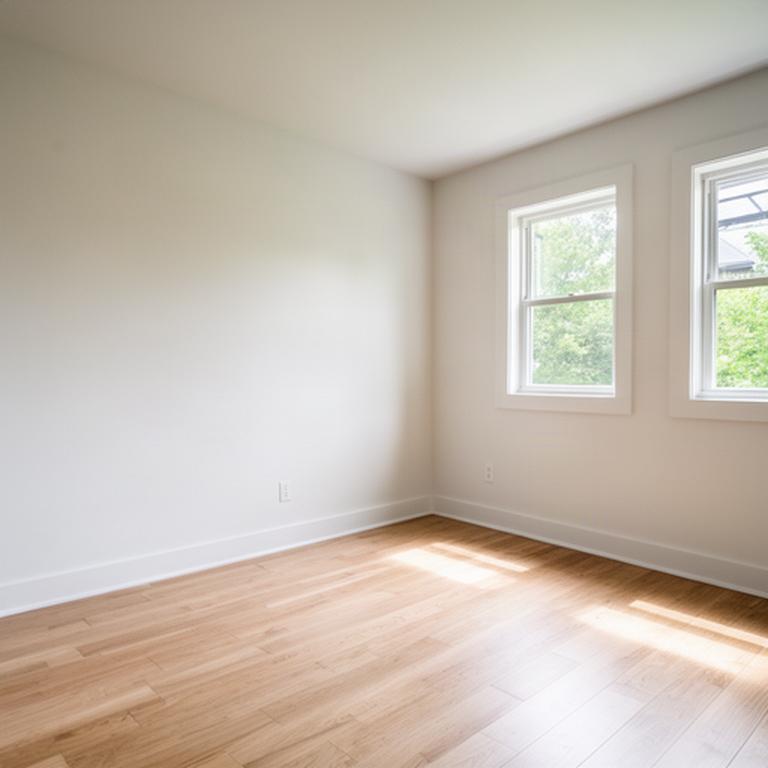 Freshly cleaned empty room prepared for a move-out inspection